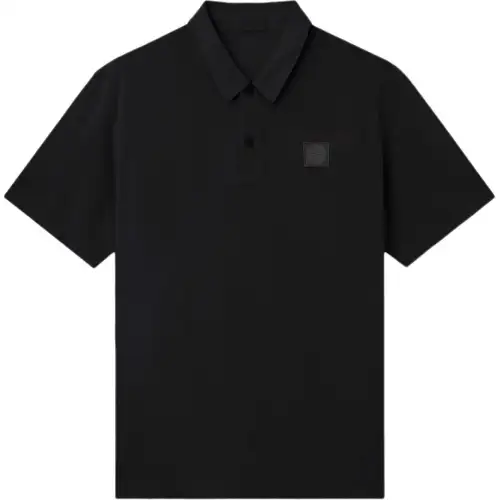 STONE ISLAND Logo Patch Short Sleeved Polo Shirt