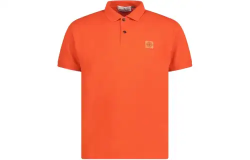STONE ISLAND Polo Shirt Men's Orange