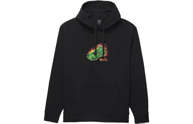Vans Drag Race Sweatshirts Unisex Black Hooded Moderate Regular