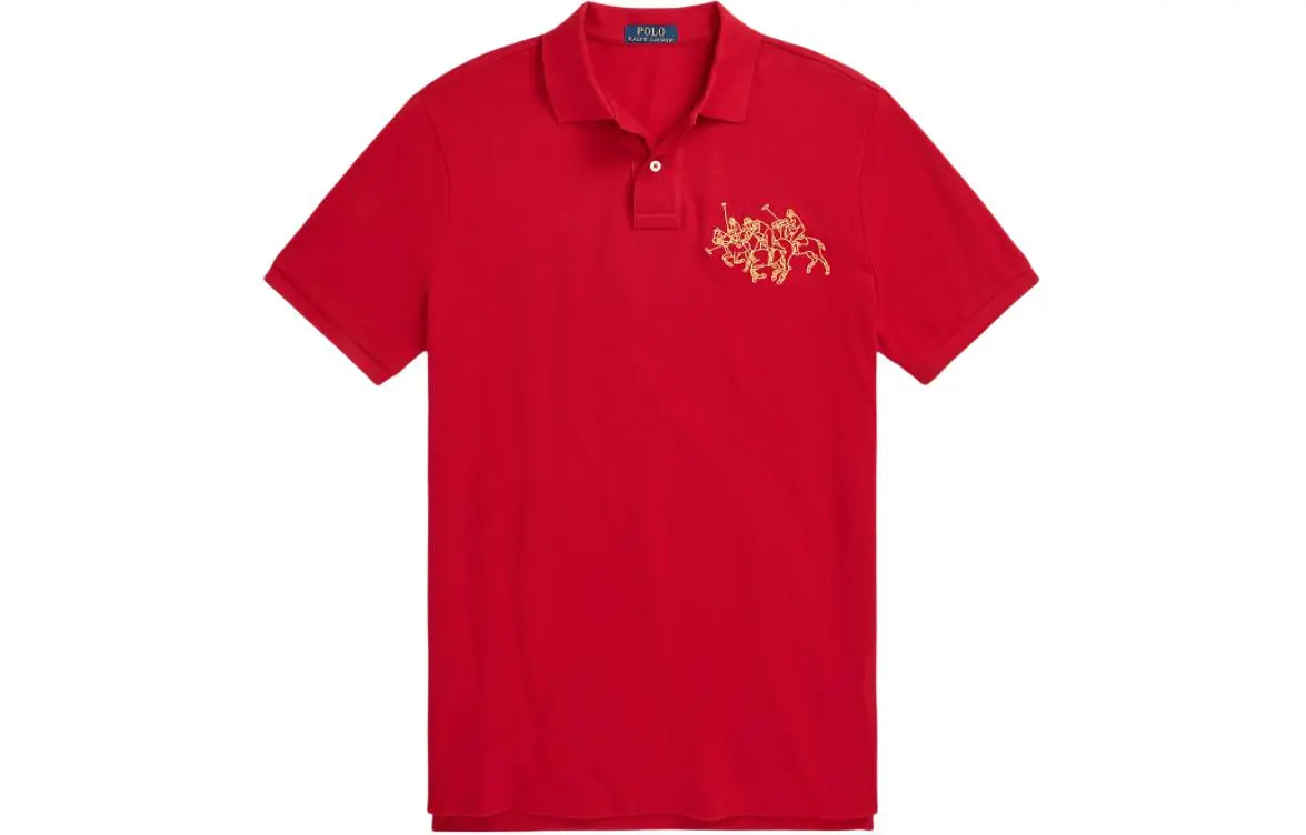 Polo Ralph Lauren SS24 Polo Shirt Custom Slim Fit Men's Red