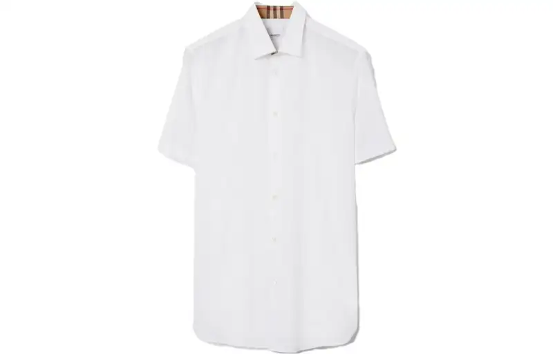 Burberry logo-embroidered cotton shirt