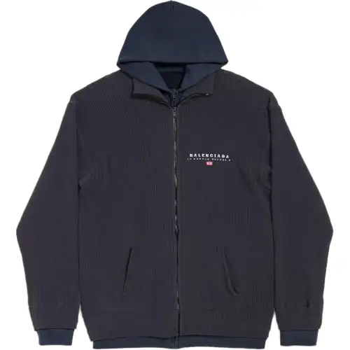 Balenciaga Sweatshirt Regular Fit Men's Black Blue