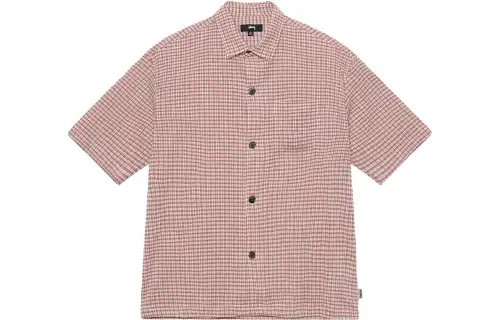 Stussy Boxy Flat Crinkled Hem Shirt
