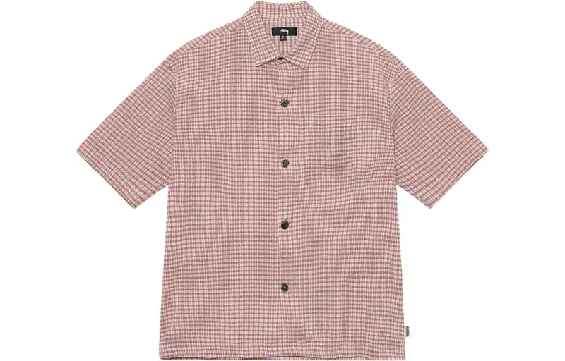 Stussy Boxy Flat Crinkled Hem Shirt