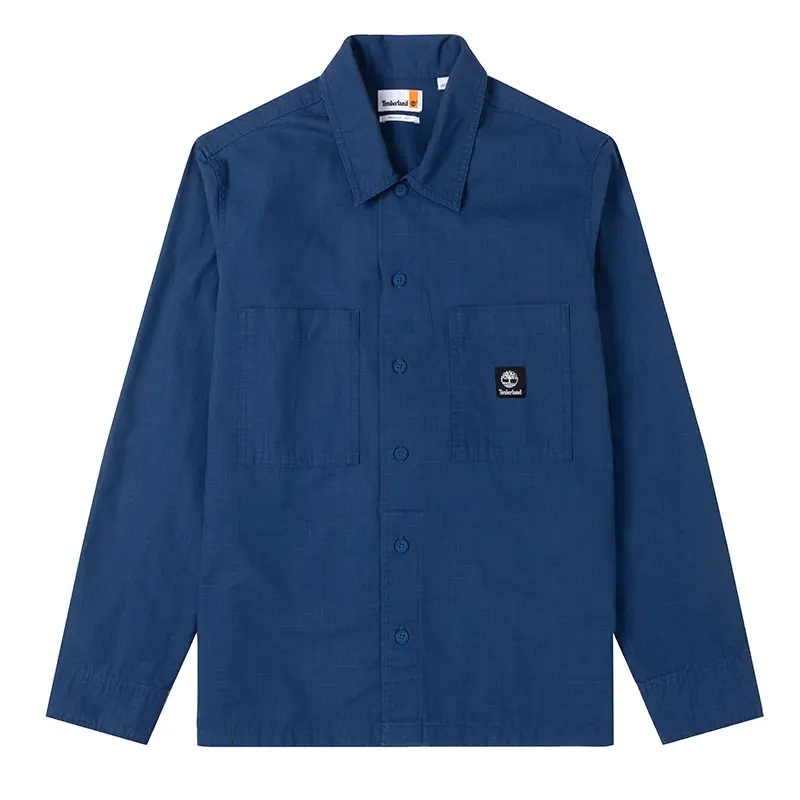 Timberland Shirts Men's Blue Lapel Moderate