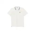 FILA Polo Shirts Men's White Polo Collar Moderate Straight Fit