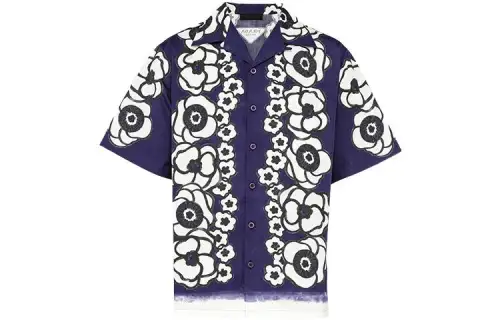 【Previous Season】floral-print bowling shirt