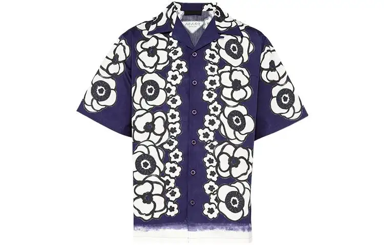 【Previous Season】floral-print bowling shirt