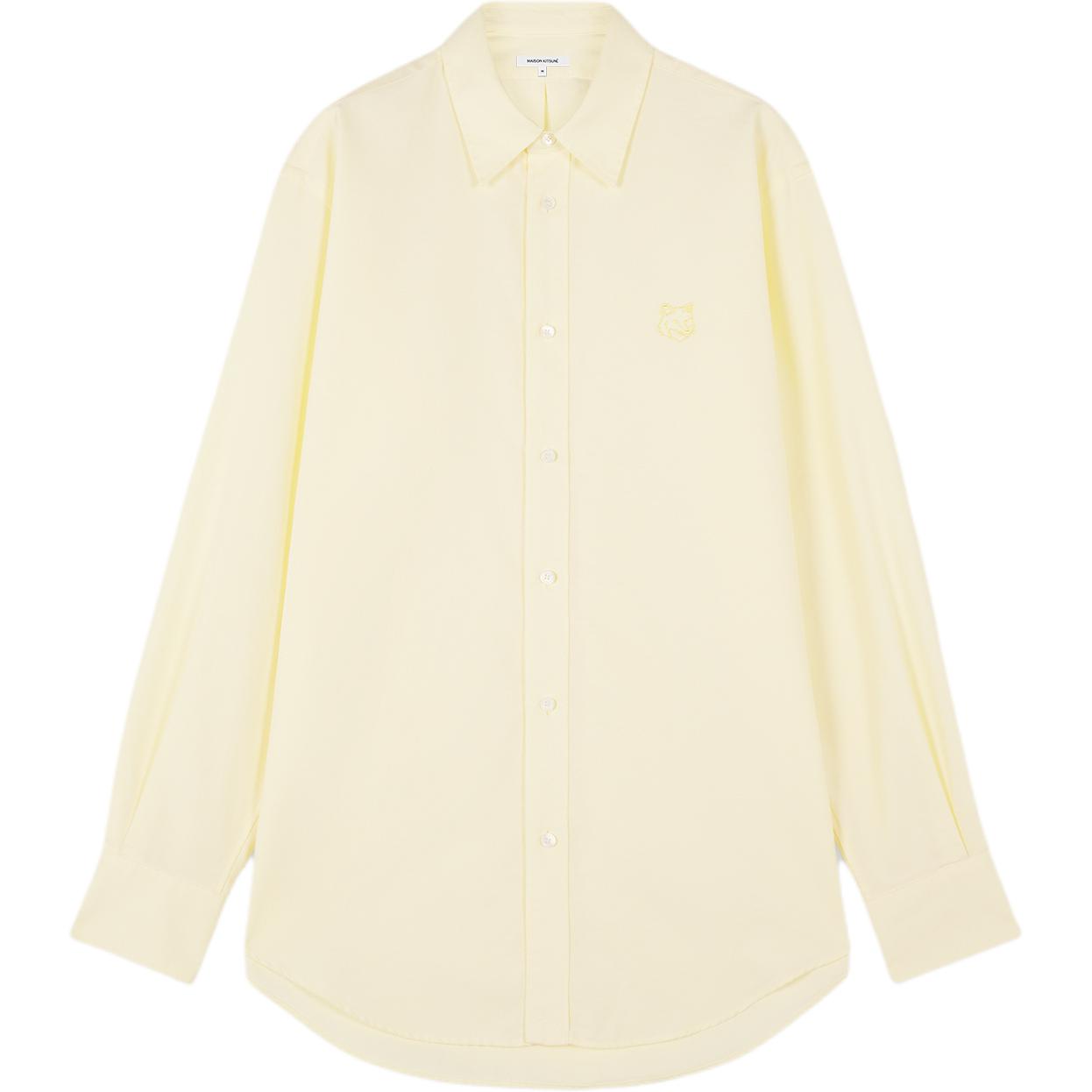 Мужская рубашка Maison Maison Kitsune SS24 (желтая)
