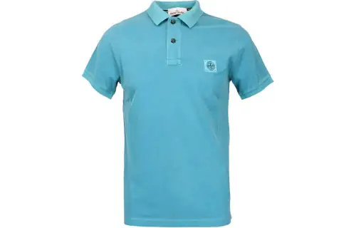 STONE ISLAND Polo Shirt Men's Light Blue