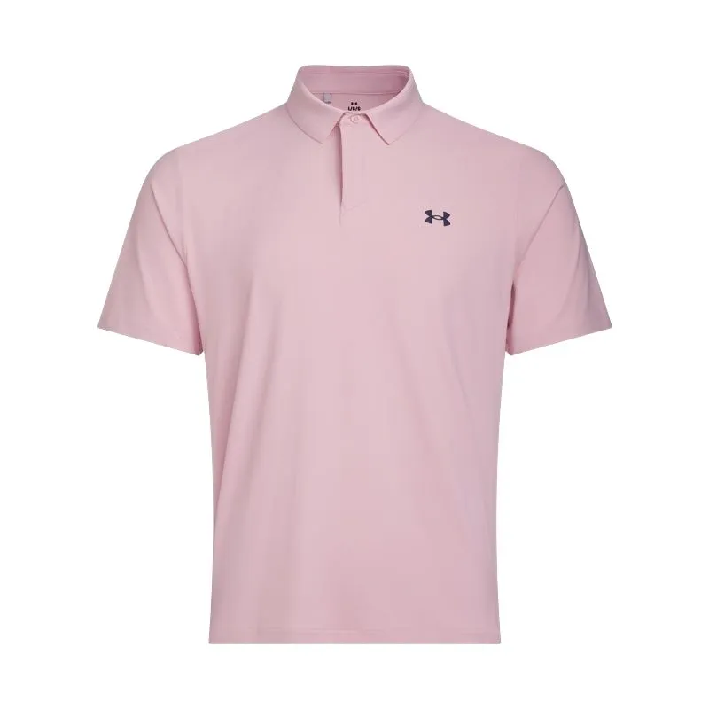 Under Armour Drive Chill Polo Shirt Men's Dark Pink Tone