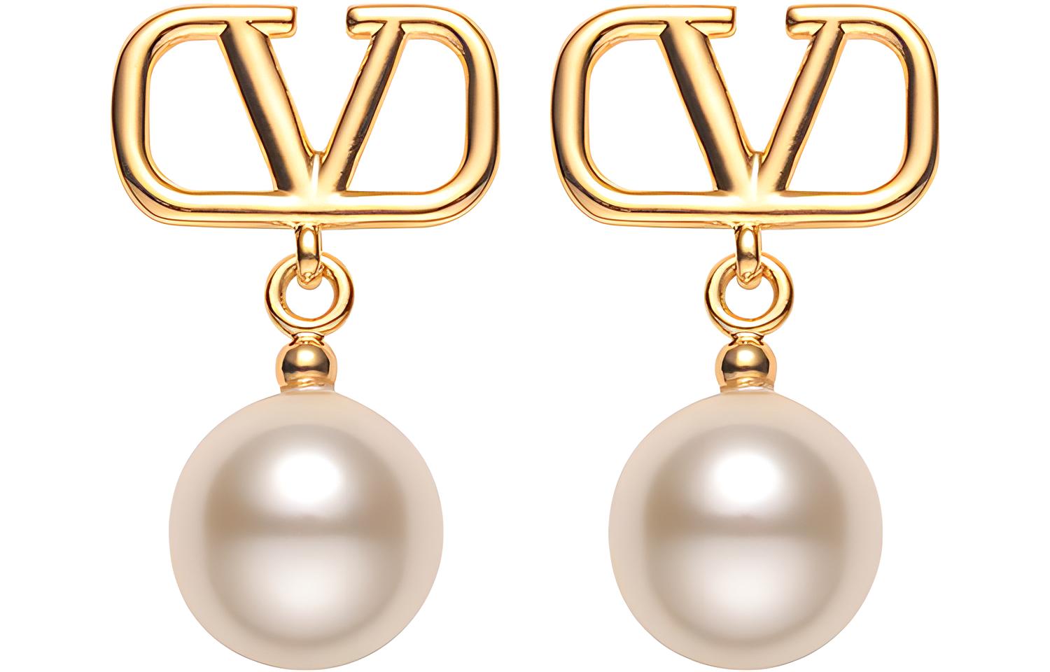 Женские серьги Valentino SS23 VLOGO SIGNATURE (золотой)