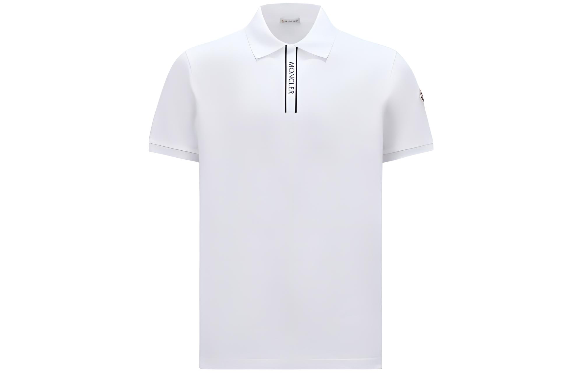 Мужская футболка-поло Moncler Moncler SS24 Polo (белая)