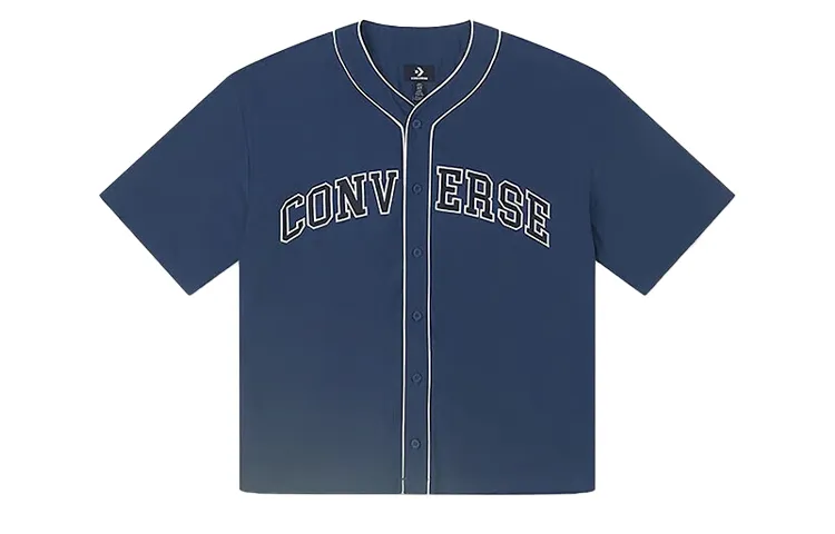 Converse Shirts Men's Blue Crew Neck Moderate Other