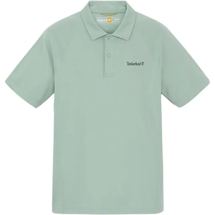 Timberland Polo Shirt Men's Embossed Green