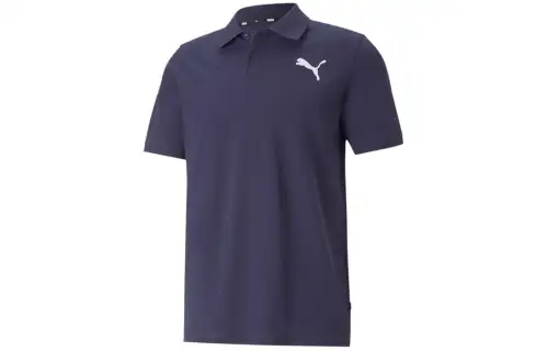 PUMA Polo Shirt Men's Navy Blue