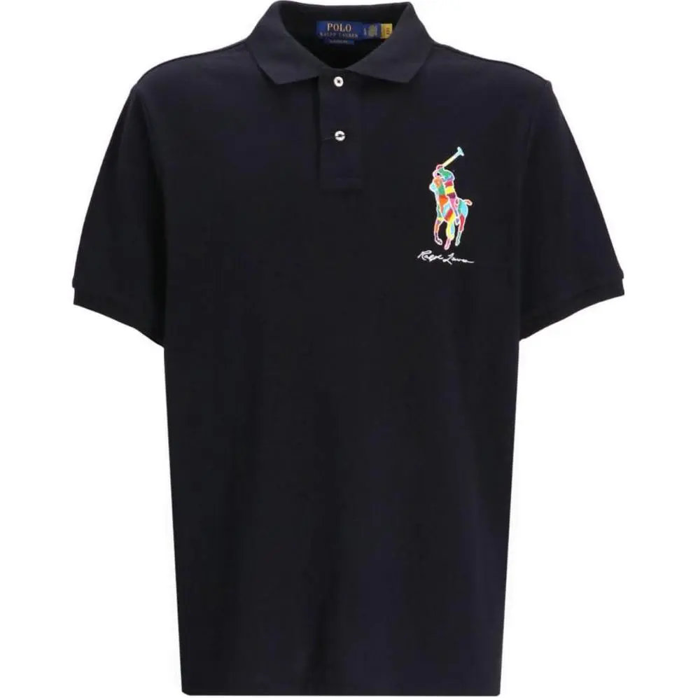 Polo Ralph Lauren FW23 Men's Pony Embroidered Polo Shirt Black