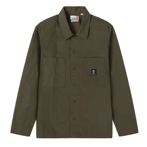 Timberland Shirts Men's Green Lapel Moderate