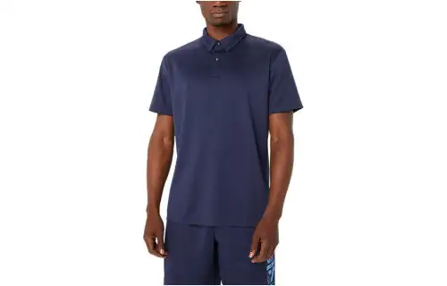 Asics Hex Graphic Dry Polo Shirts Polo Shirt Men's Navy Blue