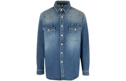 Burberry Long-Sleeved Buttoned Denim Shirt