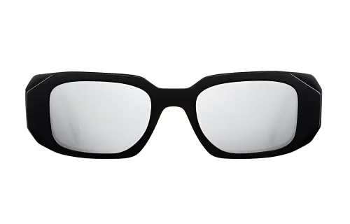 PRADA Acetate Square Sunglasses Unisex Black