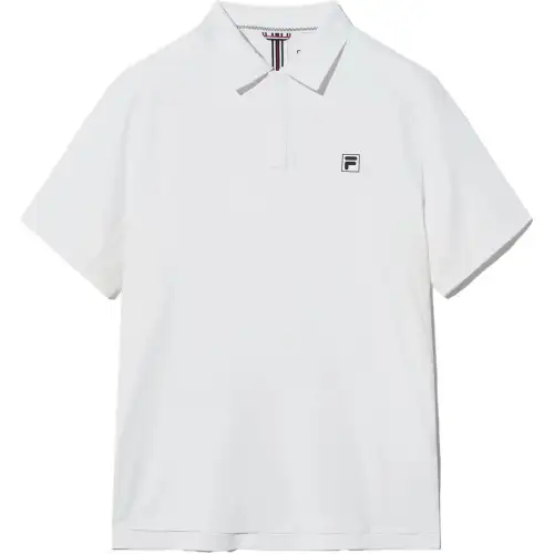 FILA Polo Shirts Men's White Polo Collar Thin Other