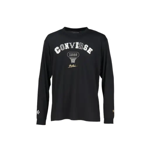 Converse Shirts Men's Black 1900 Crew Neck Moderate Shirt