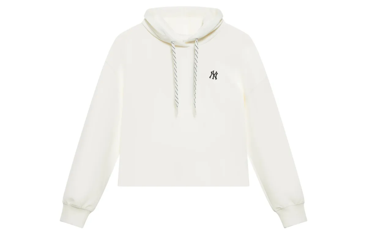 MLB New York Yankees Basic Collection 24FW Short Hoodie Unisex Cream
