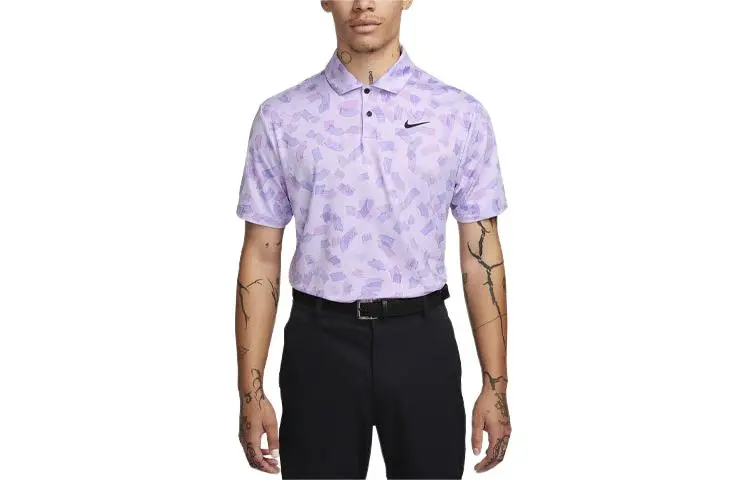 Nike Tour Polo Shirt Men's Lilac Flower