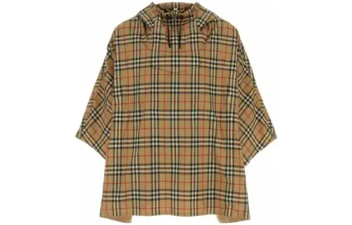 Burberry Vintage Check Hooded Poncho