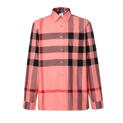 Burberry Long Sleeve Check Button Down Shirt