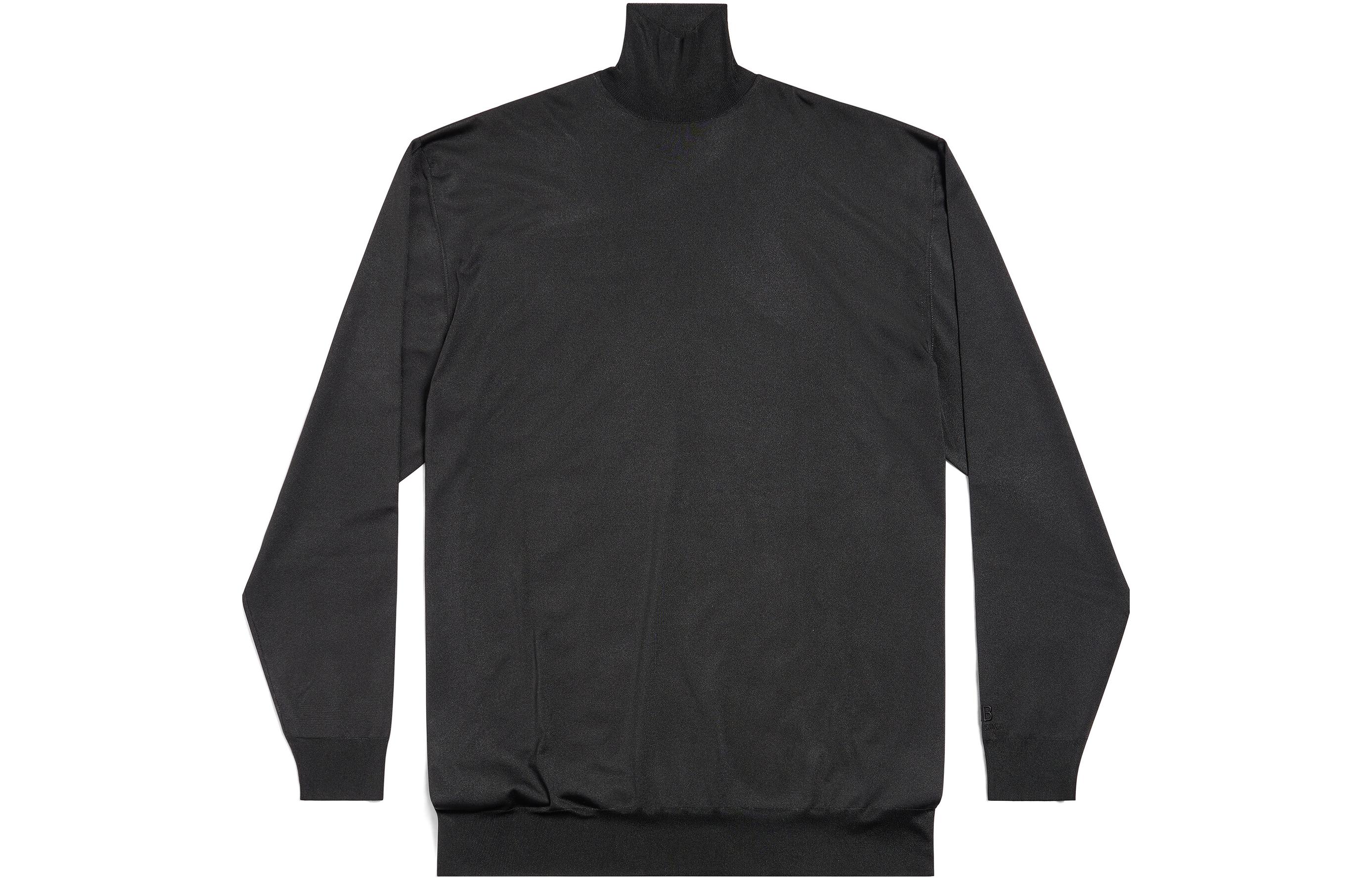 Balenciaga SS24 Sweatshirt Loose Fit Unisex Black