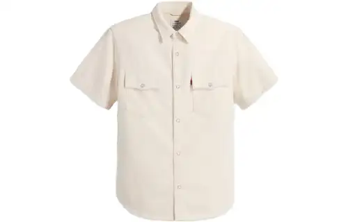 Levis Shirts Men's Ecru Lapel Moderate Shirt