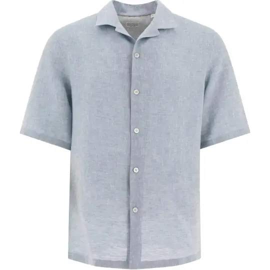 Brunello Cucinelli Short Sleeved Button Up Shirt