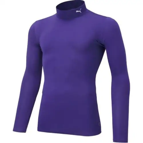 PUMA Sweatshirts Men's Purple Stand Collar Moderate Regular