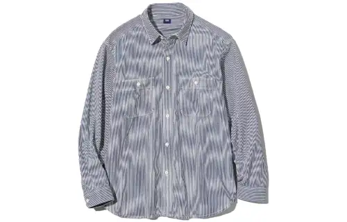 UNIQLO Stripes Shirt Unisex Royal Blue