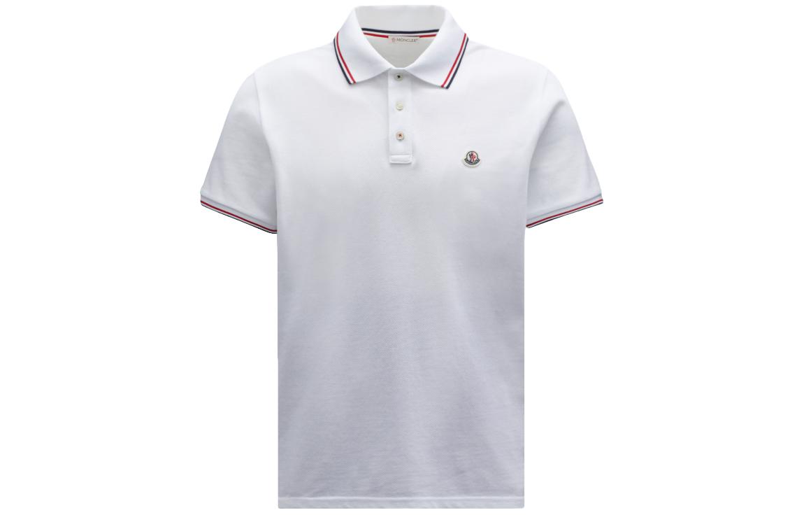 Мужская футболка-поло Moncler SS24 Polo (белая)
