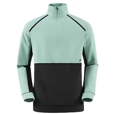 SALOMON SS25 Sweatshirt Unisex Sea Wave Blue/Pitch Black