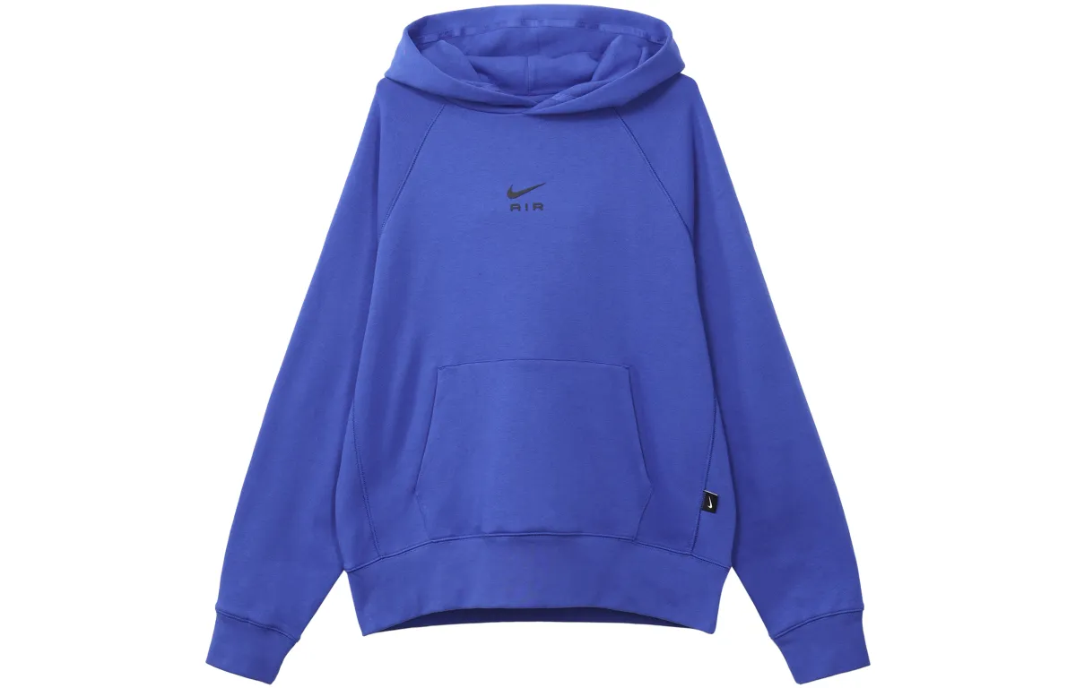 Nike Solid Color Fleece Lined Thermal Hooded Pullover Sweatshirt Men's Game Royal Blue