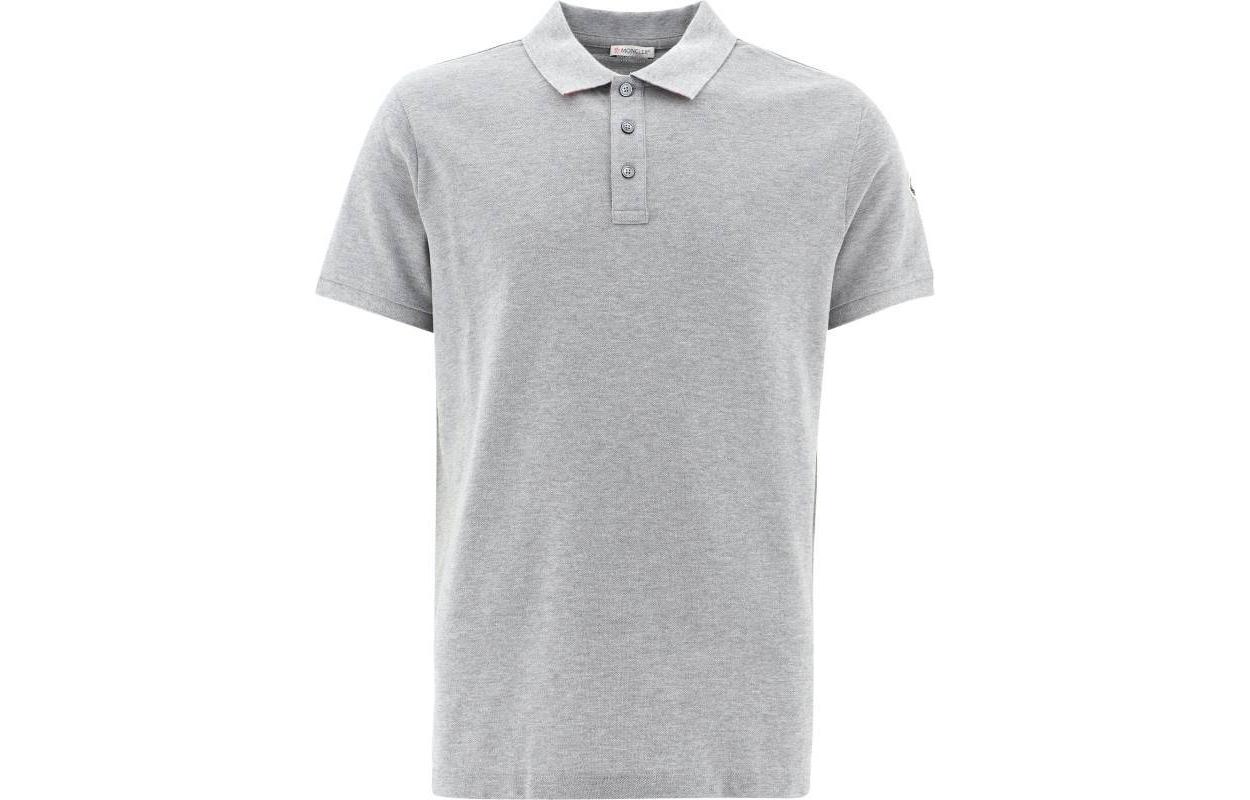 Мужская футболка Moncler Polo (серая)