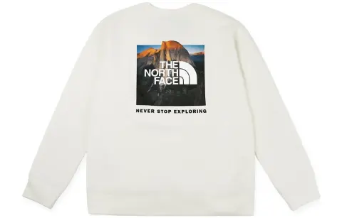 THE NORTH FACE Urban Exploration Letter Logo Print Loose Fit Outdoor Thermal Knitted Fabric Long Sleeved Hoodless