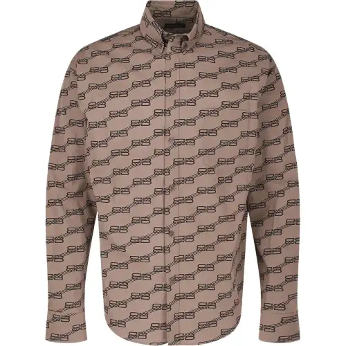 Balenciaga Monogram Long Sleeve Shirt