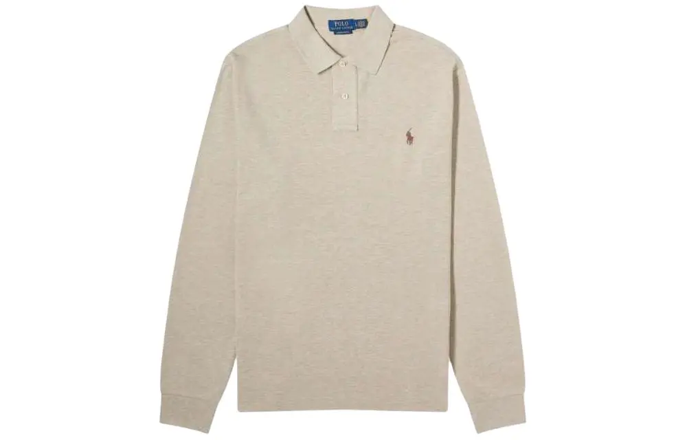 Polo Ralph Lauren Polo Shirt Custom Slim Fit Men's Light Umber