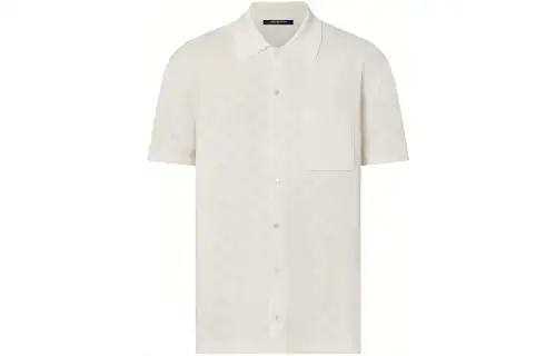 LOUIS VUITTON Monogram Pointelle Short Sleeved Shirt