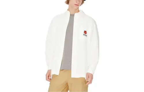 KENZO Boke Flower Embroidered Buttoned Shirt