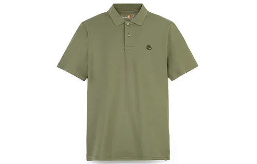 Timberland Polo Shirts Men's Kassel Green Polo Collar Moderate Straight Fit