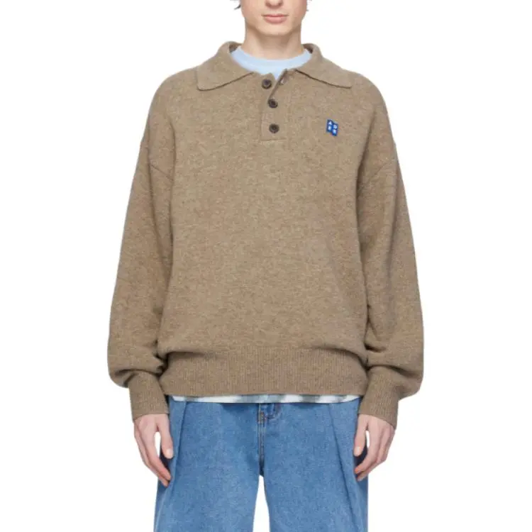 ADER ERROR Buttoned Polo neck Sweater
