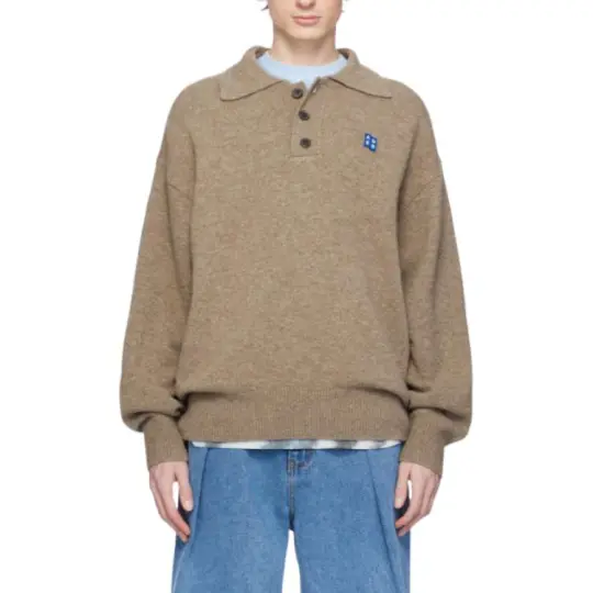 ADER ERROR Buttoned Polo neck Sweater
