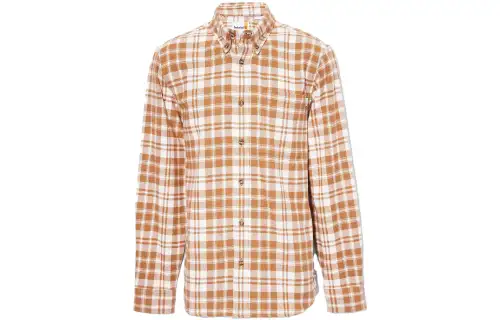 Timberland Shirts Men's Tan Pointed Collar Moderate Other