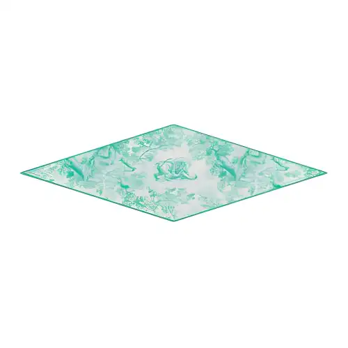 DIOR Mulberry Silk Scarves Women's Green